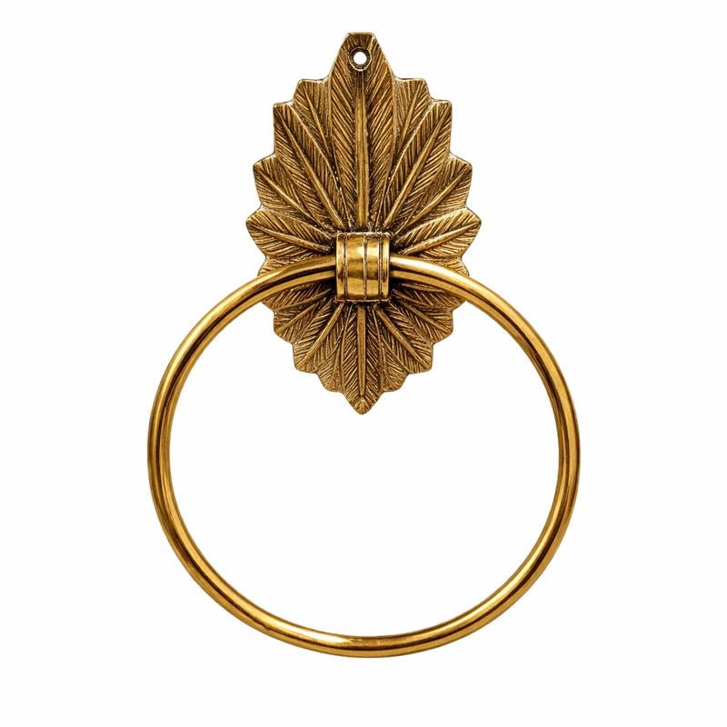 Design floral aldrava de porta lisa grande placa vintage batente
